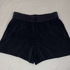 Lululemon softstream high waist shorts size 8, black/dark gray color
